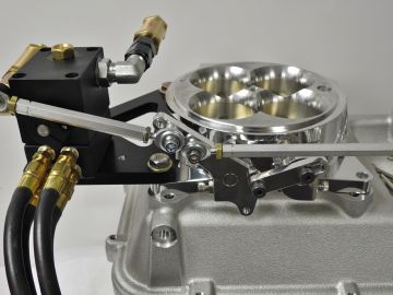 Assassinator 2100  cfm Throttle Body 4500  Billet, Polished  with  Pump, Drive, Shut off, Complete
